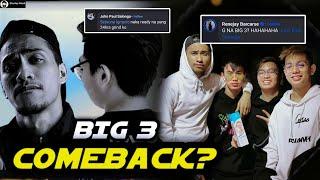 Dogie, H2wo, and Renejay Talking About The 'BIG 3' COMEBACK After Yawi Returned to Philippines! 