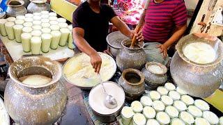 Ajit Patel Selling Most Famous Punjabi Lassi In Mumbai | 3000 Glass Daily | Indian Street Food Dadar