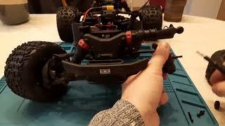 ARRMA Vorteks Mega Boost 2WD to 4WD conversion