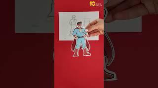 Standing Superhero With a Cape Craft