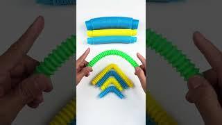 Creating Nice Crunchy POPs-TUBE #satisfyingvideos #relaxing #creative  #oddasmr #diy #naturalcolor
