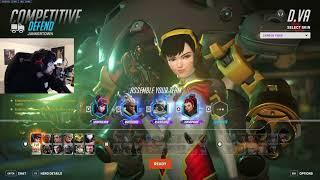 47 Elims! - SPACE + PGE + SUGARFREE ON JUNKER TOWN | Overwatch 2 SEASON 13 TOP 500 TANK