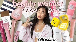 BUYING MY BEAUTY WISHLIST + HAUL online viral/ trendy selfcare shopping (sephora, rhode, glossier…)