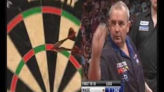 Phil Taylor TWO 9 Dart Finishes 2010 Whyte & Mackay Premier League Final