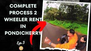 How to rent wheeler in Pondicherry ? & Explored Auroville Bakery Brownie @dpxvlogs