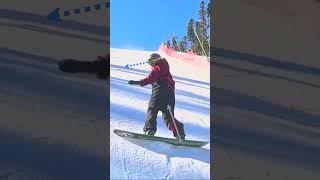 Разгрузка вниз. Короткие повороты и повороты в средней позиции. #snowboard #сноуборд