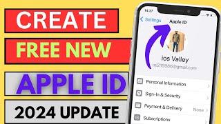 How To Create New Apple ID in 2024 || How To create Apple ID on iphone 2024