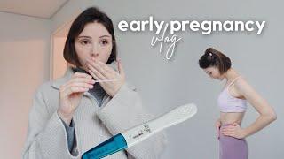 FIRST TRIMESTER VLOG 4-6 WEEKS | finding out, pre-test signs, morning sickness prep & symptoms