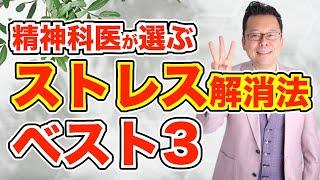 樺沢のストレス解消法ベスト３【精神科医・樺沢紫苑】