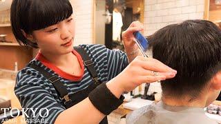 ASMRBarber with a great smile | Barbershop in the ancient city of Kamakura, Japan