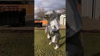 Bear  polygonal sculptures in USA