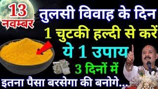 13 नवम्बर तुलसी विवाह के दिन 1 चुटकी हल्दी से करें ये 1 उपाय बनोगे करोड़पति - Pardeep mishra