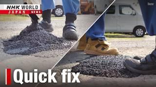 Japanese paving tech offers quick fix for Ukraine's roadsーNHK WORLD-JAPAN NEWS