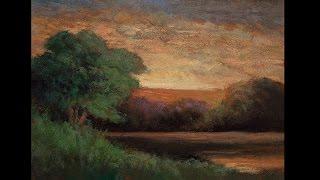 Study by M Francis McCarthy of  Landscape River Scene by Edward Bannister