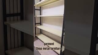 Ready-made garment shop steel furniture rack #folding #metalfurniture