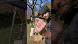 $1 Throwing Knife vs $200 Throwing Knife #shorts