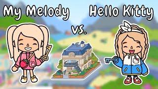 My Melody vs. Hello Kitty Apartment Challenge  Toca Boca Beak Street Building | TOCA GIRLZ