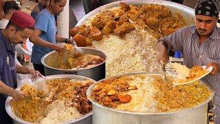 Famous Al-Rehman Biryani | People are Crazy for CHICKEN BIRYANI! Roadside Street Food Masala Biryani