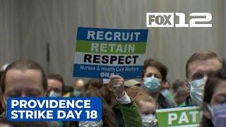 Providence strike day 18: worker healthcare at risk amid ongoing negotiations