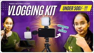 Cheap & Best Mobile Vlogging Setup For Youtube || For android & ios || #youtube || Pandu Mounika