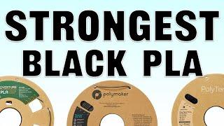 Which Black PLA Makes the Best Print? 3D printer filament Strength Testing.