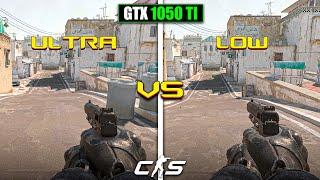 Counter Strike 2 - GTX 1050 TI 4GB + I5 7400 - Ultra vs Low 1080p