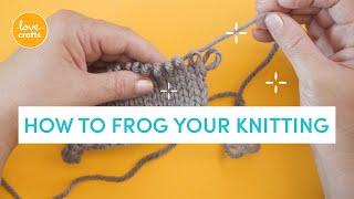 How to FROG your knitting