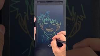 Drawing an electronic memo for Deku . #bnha #drawing