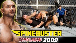 Batista Spinebuster Compilation 2009 in WWE