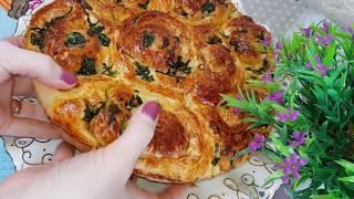 Очень ПЫШНЫЕ БУЛОЧКИ с сыром и шпинатом! Это просто НАСЛАЖДЕНИЕ