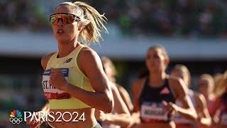 Elle St. Pierre separates late to win, Parker Valby advances in Trials 5k heat | NBC Sports