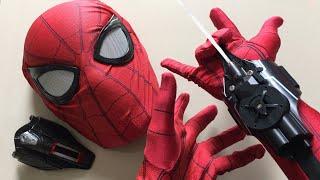 Spiderman Bros UNBOXING SPIDERMAN MECHANICAL WEB SHOOTERS THAT SHOOTS