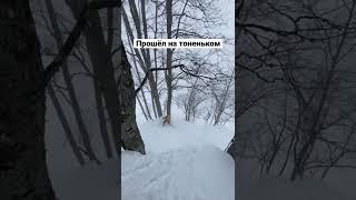 В таком снегу если лыжу закусит, обнимешь дерево, а оно обычно твёрдое 
