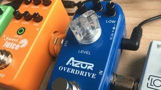 Azor Overdrive Pedal Review First Look MINI Guitar Pedal