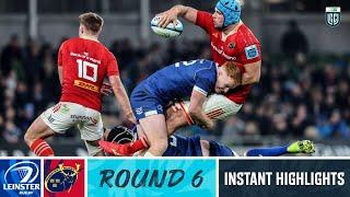 Leinster v Munster | Instant Highlights | Round 6 | URC 2023/24