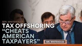 Top Trump Tax Advisor Defends Corporate Tax Dodging Under Questioning by Whitehouse