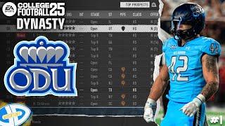 Neue Dynasty mit 1-Stern-Team! | CFB25 Old Dominion Dynasty 1