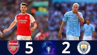 Arsenal 5 x 2 Manchester City ■ Final - Community Shield -2023 | Extended Highlights & Goals