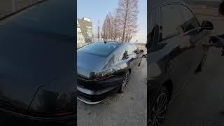 신형그랜저 하이브리드 잠금 해제해야 오토플러시 도어핸들이 나오네요!