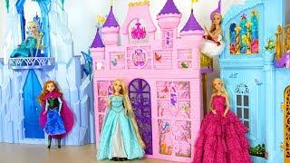 Princess Barbie doll Pink Royal Castle - Mermaid Bedroom Putri Barbie Istana Princesa Castelo