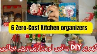 6 Best No-Cost Kitchen Organization Ideas || Reuse & Recycle Hacks || DIY Hacks || Life with Ayesha