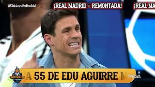  EDU AGUIRRE, EUFÓRICO tras la REMONTADA del REAL MADRID