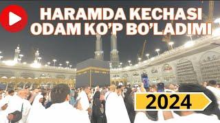 Masjid Al-Haromda kechasi odam rostdan kam bo’ladimi️| Baytullohdagi holat 2024