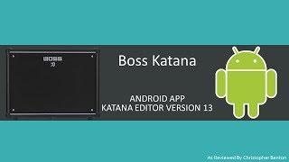 Boss Katana Android App - Katana Editor (version 13)