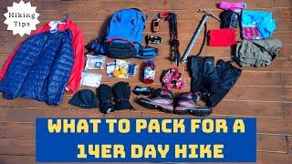 Hiking Tips: What to Pack for a Colorado 14er Day Hike