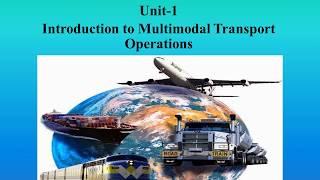 Introduction to Multimodal Transport Operations