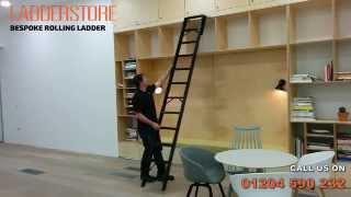 Ladderstore Bespoke Rolling Ladder Demonstration