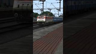 WAP 4 High Speed Crossing Railway Main | Train Simulator 2024 #shorts #shortvideo #viral #short