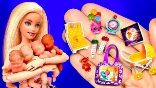 30 DIY Miniatures for a Baby Doll and Barbie Mom hacks / unboxing funny video