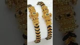 #light weight gold black beads bangles designs#syamalachethivanta#shorts#viralvideo